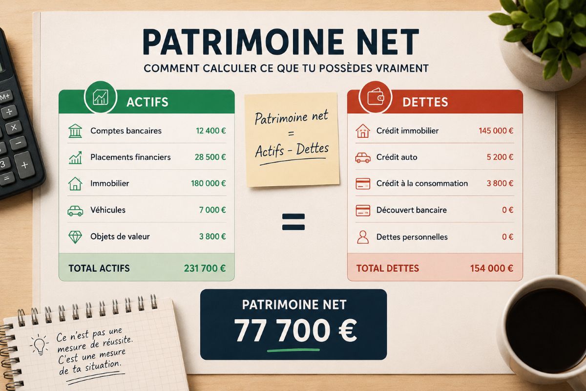 Patrimoine net : comment calculer ce que tu possèdes vraiment